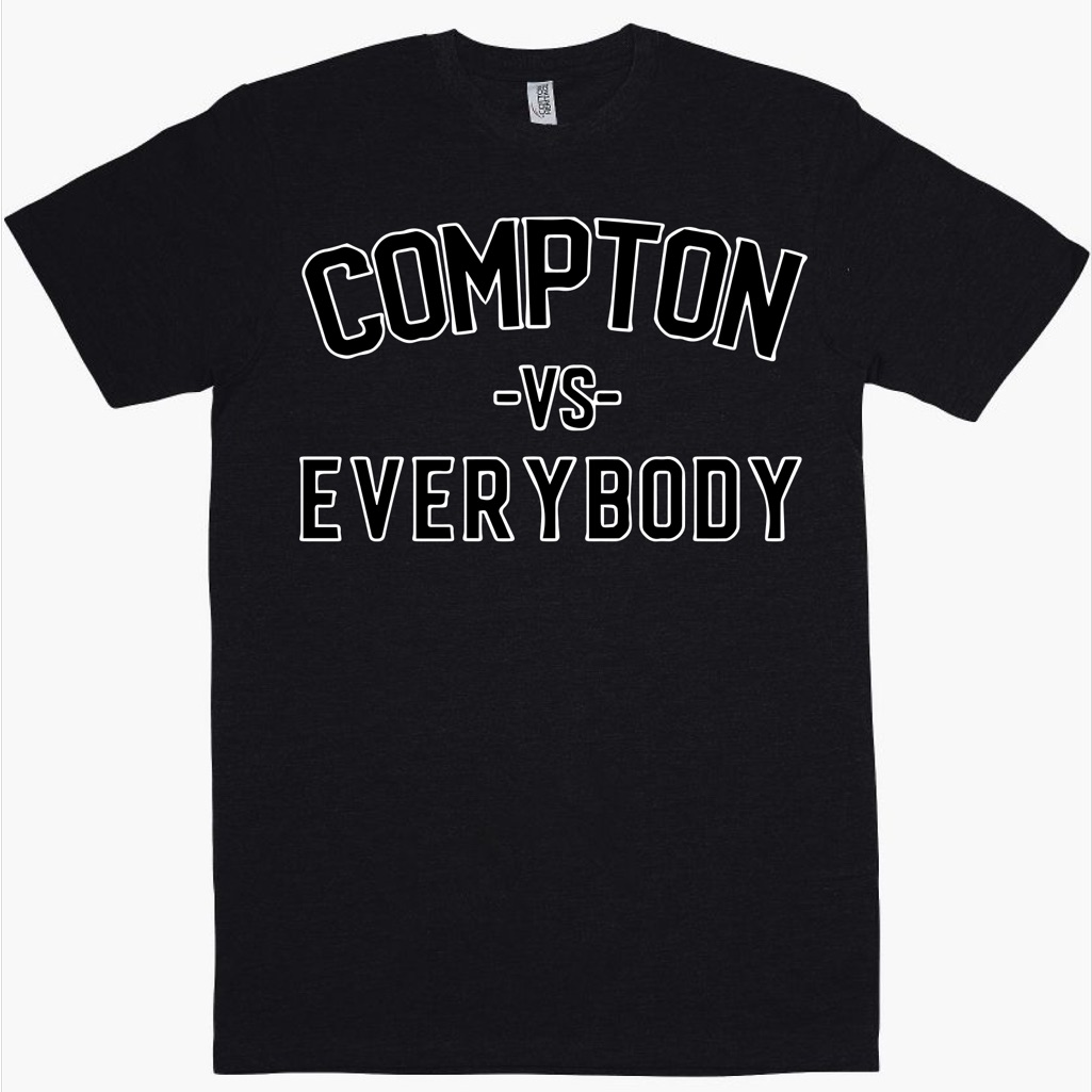 Compton Vs Everybody T Shirt New S-4xl Rap Hip Hop Promomerch 2023 Fast Shipping